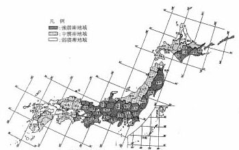 図：図　7-2　設計震度の地域區分